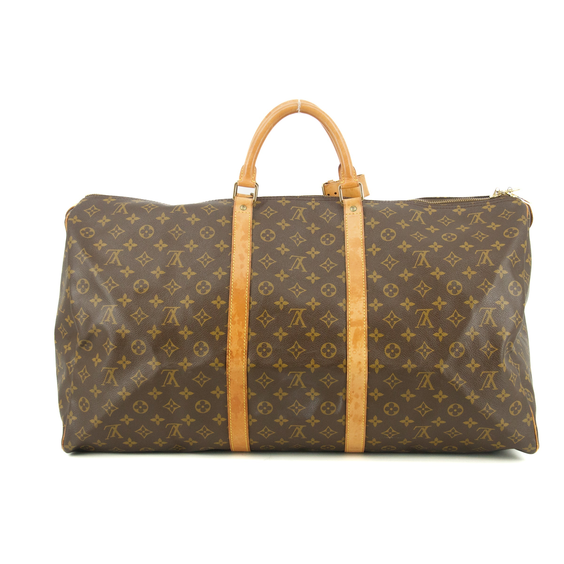 Louis Vuitton Monogram Canvas Brown Keepall 60 Boston Bag  #5347