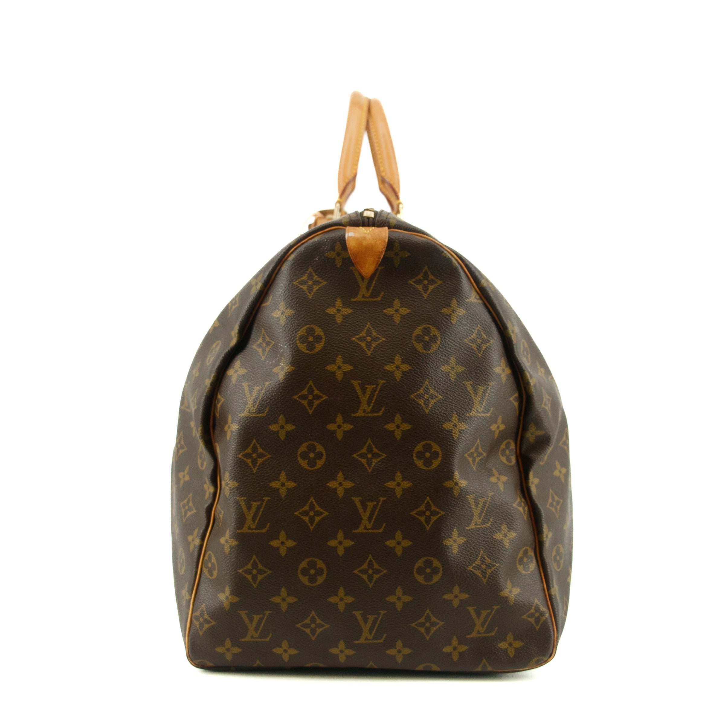 Louis Vuitton Monogram Canvas Brown Keepall 60 Boston Bag  #5347