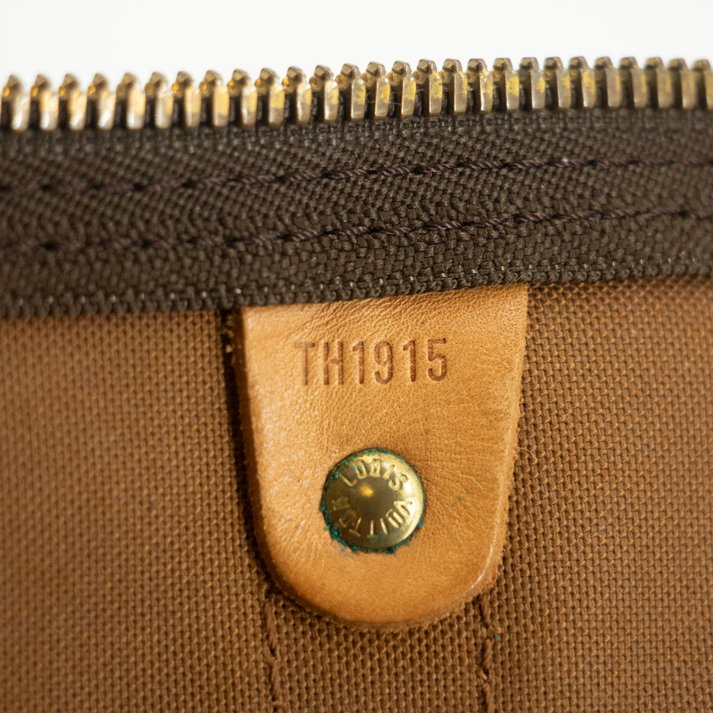 Louis Vuitton Monogram Canvas Brown Keepall Bandouliere 55 Boston Bag  #5378