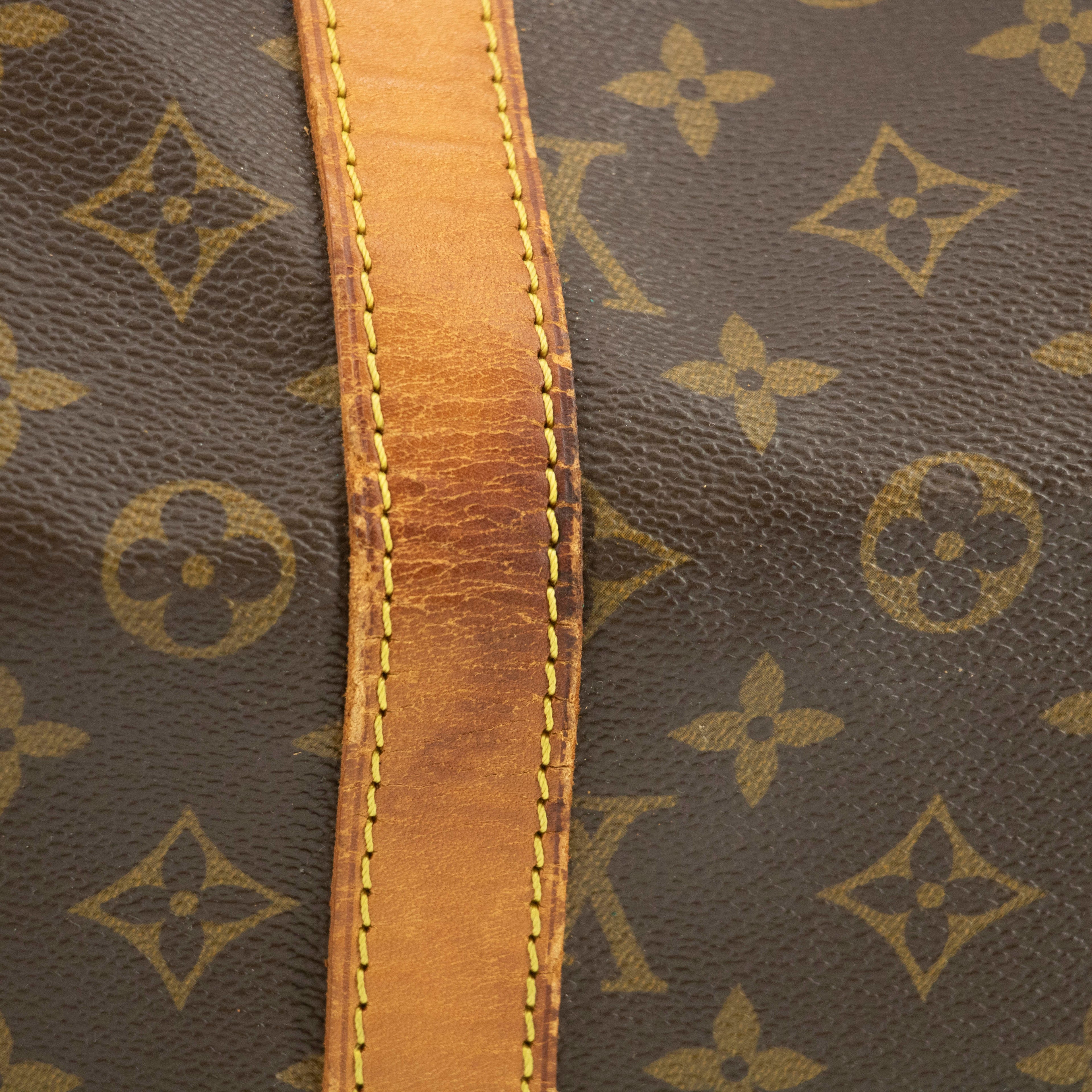 Louis Vuitton Monogram Canvas Brown Keepall Bandouliere 55 Boston Bag  #5378