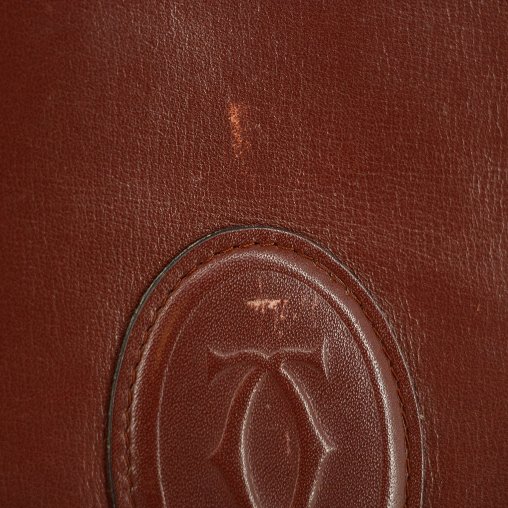 Cartier Must de Carter Red Leather Clutch  #5747