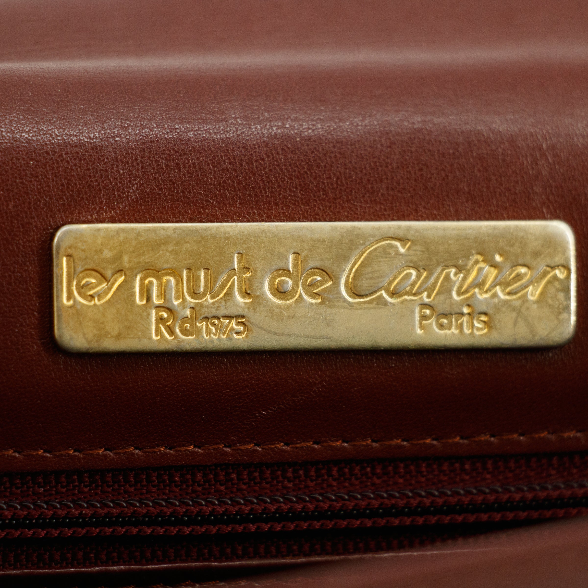 Cartier Must de Carter Red Leather Clutch  #5747
