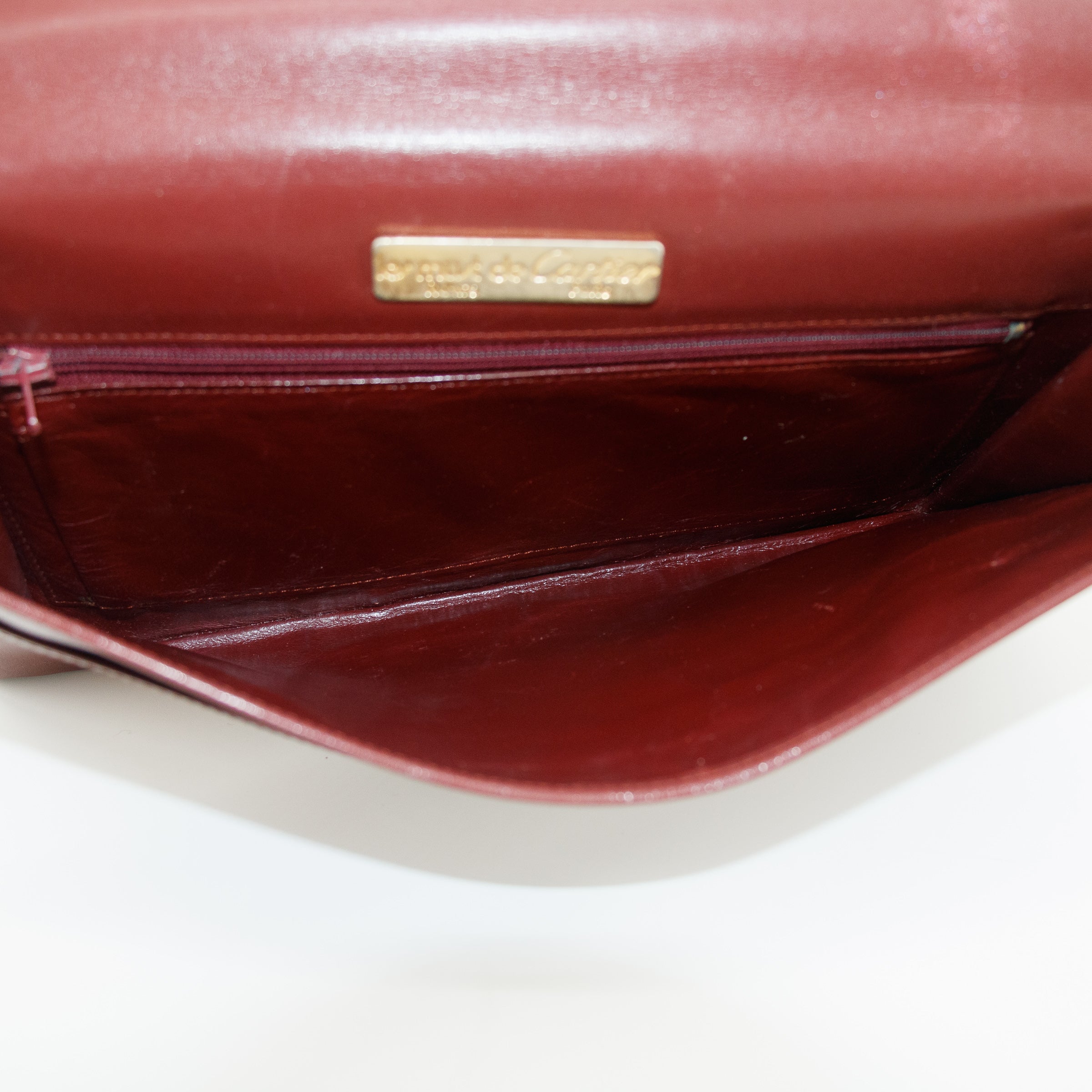 Cartier Must de Carter Red Leather Clutch  #5747