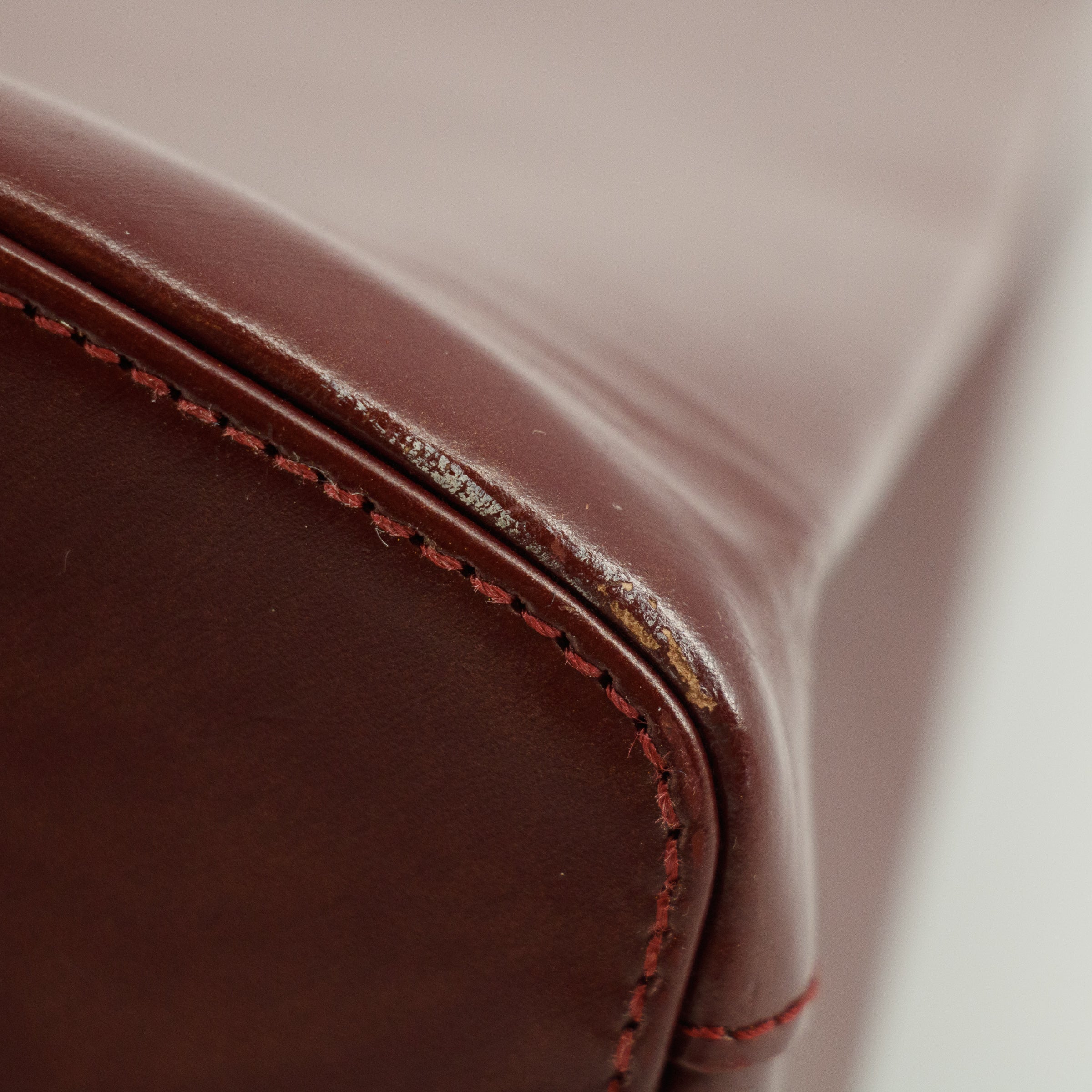 Cartier Trinity Cage Red Leather Handle Bag #5748