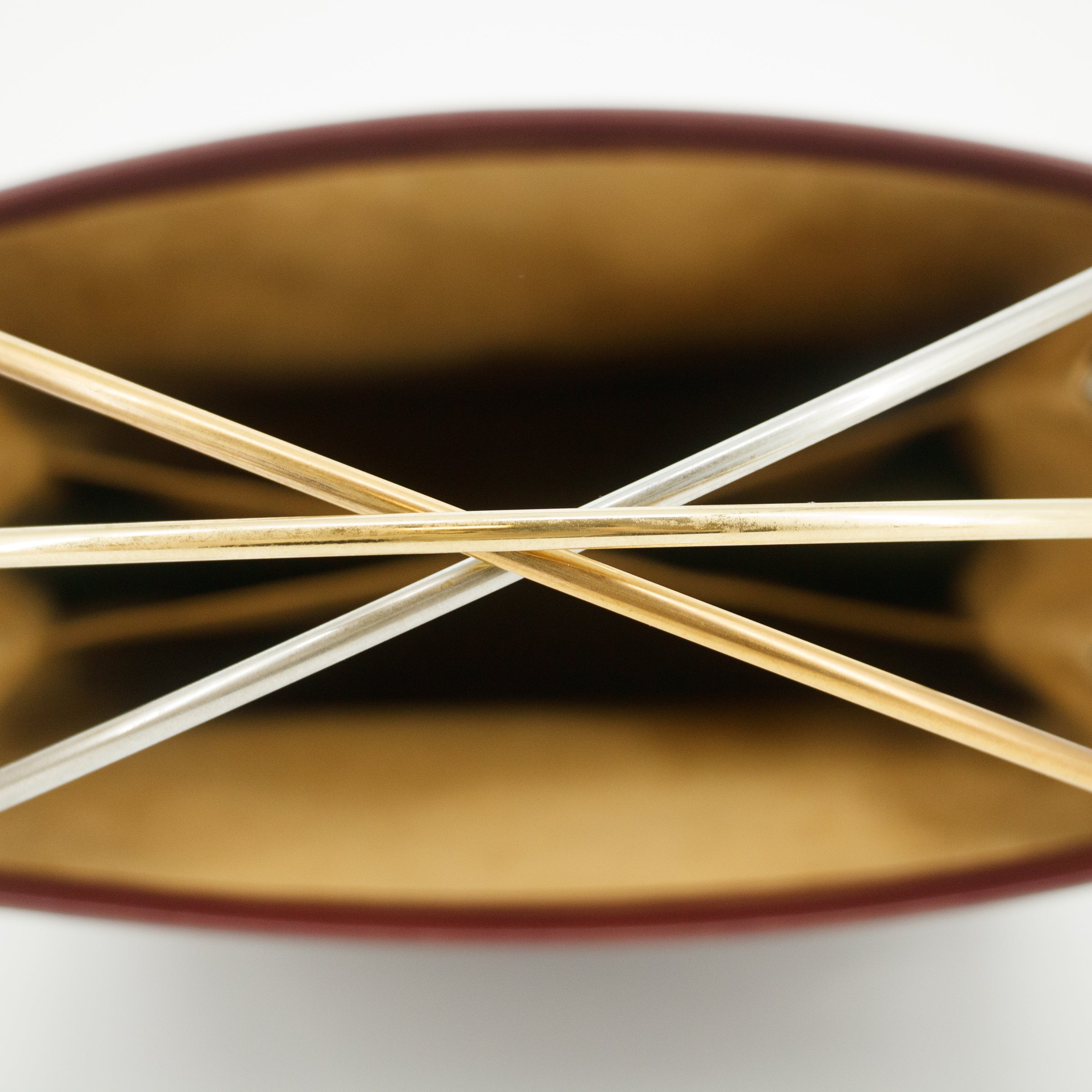 Cartier Trinity Cage Red Leather Handle Bag #5748