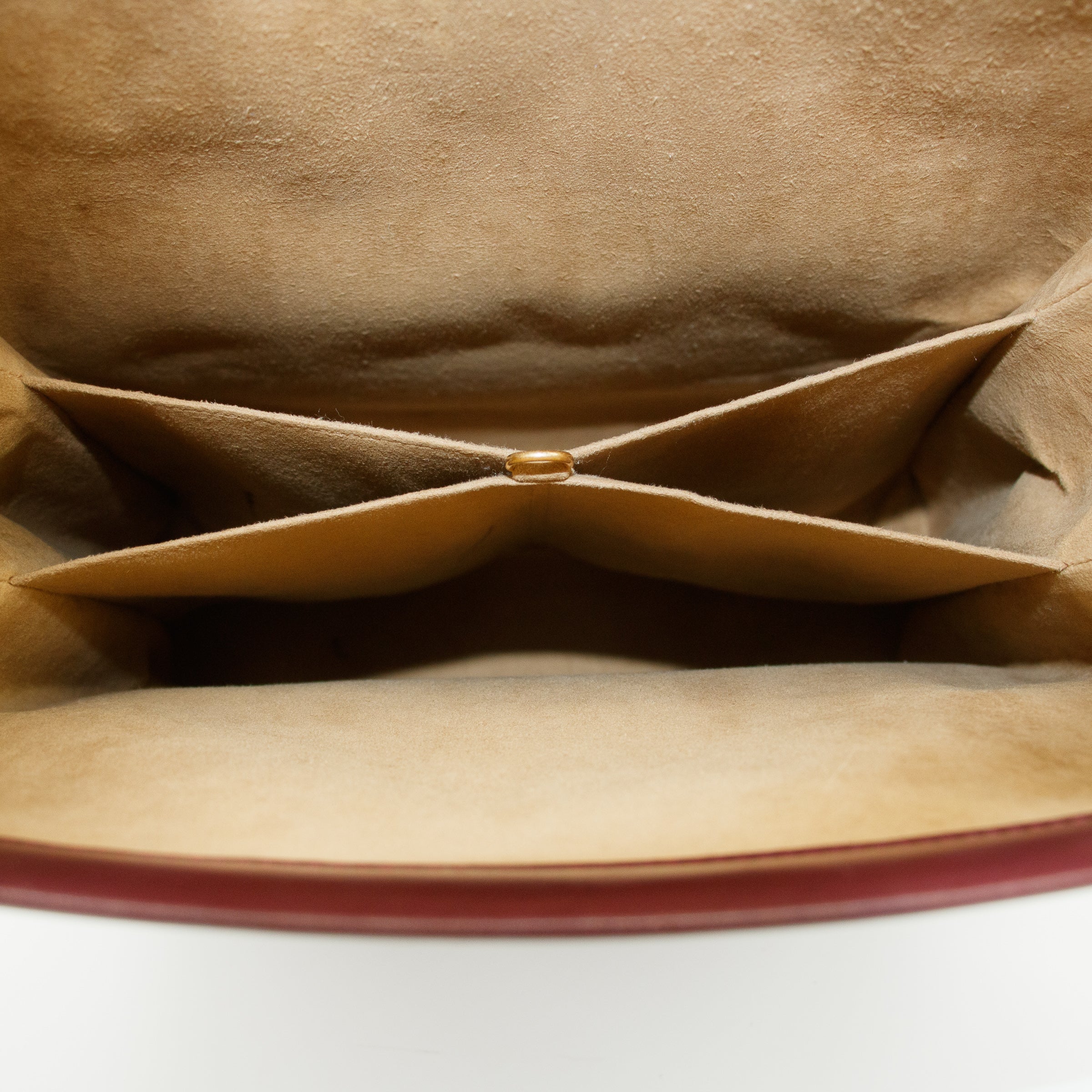 Cartier Trinity Cage Red Leather Handle Bag #5748