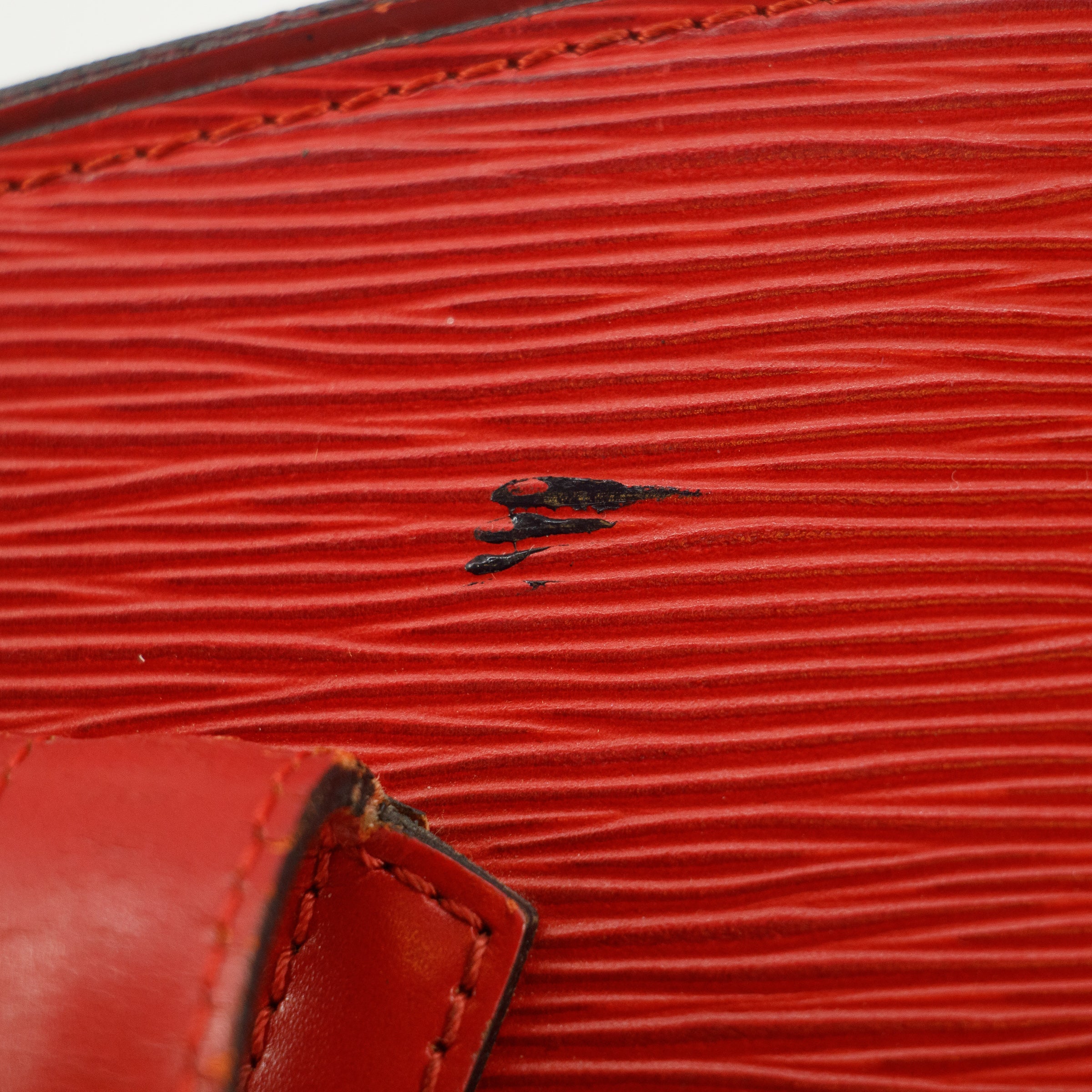 Louis Vuitton Red Epi Saint Jacques Shoulder Bag #5785