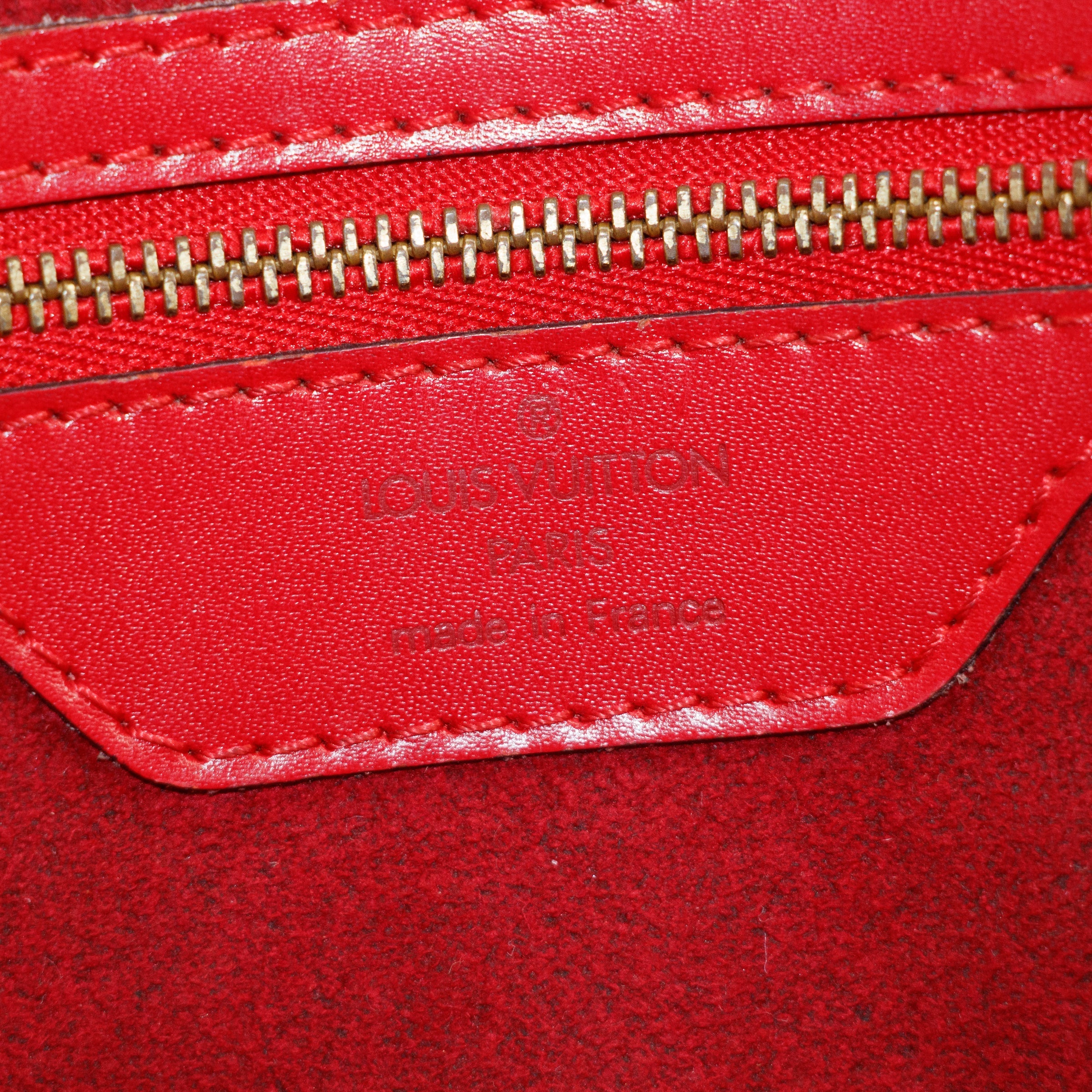 Louis Vuitton Red Epi Saint Jacques Shoulder Bag #5785