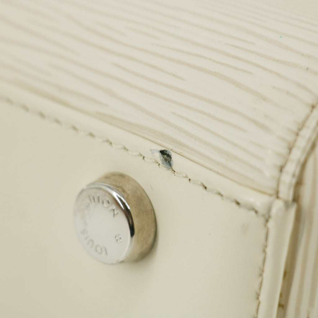 Louis Vuitton White Epi Blair MM 2Way Shoulder Bag #5787