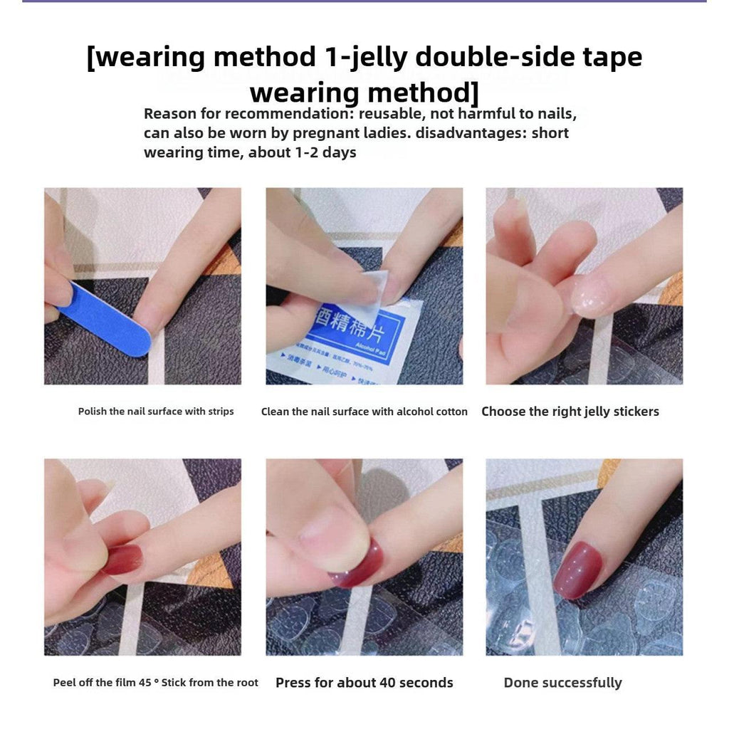 1038- Handmade press on nails fake nails removable Handmade Drawing Nails