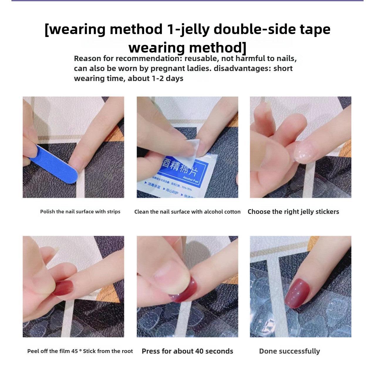 1043- Handmade press on nails fake nails removable Handmade Drawing Nails