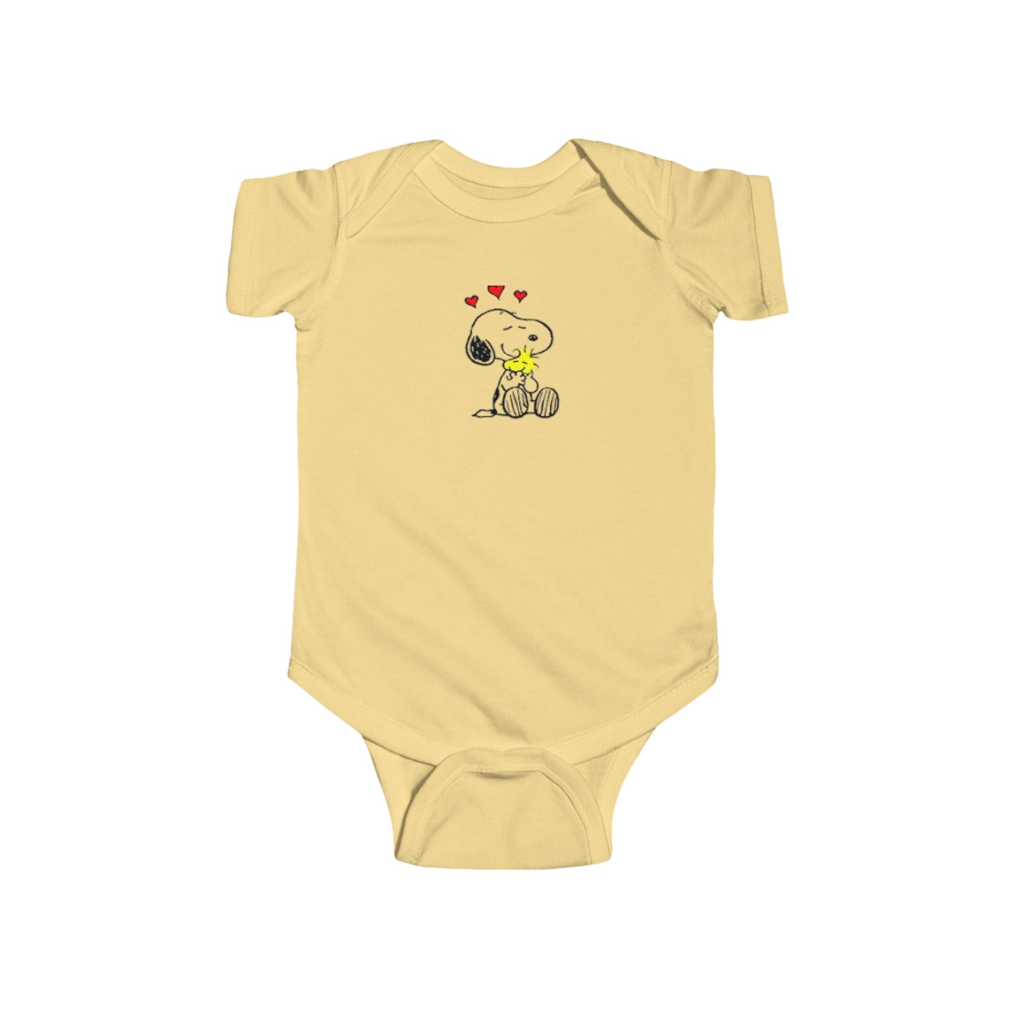 Snoopy & Woodstock Baby Bodysuit – Cute Hearts Infant Onesie