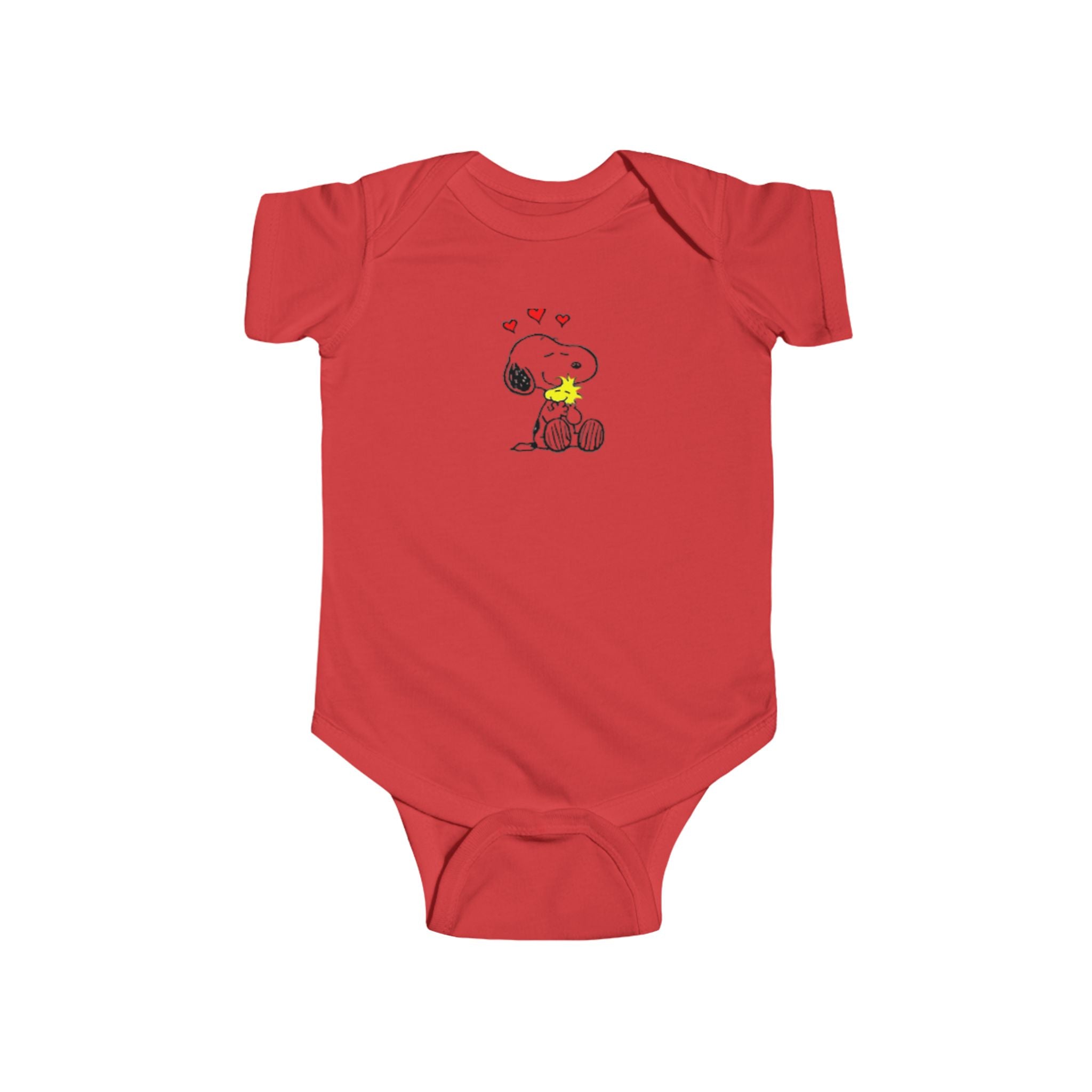 Snoopy & Woodstock Baby Bodysuit – Cute Hearts Infant Onesie