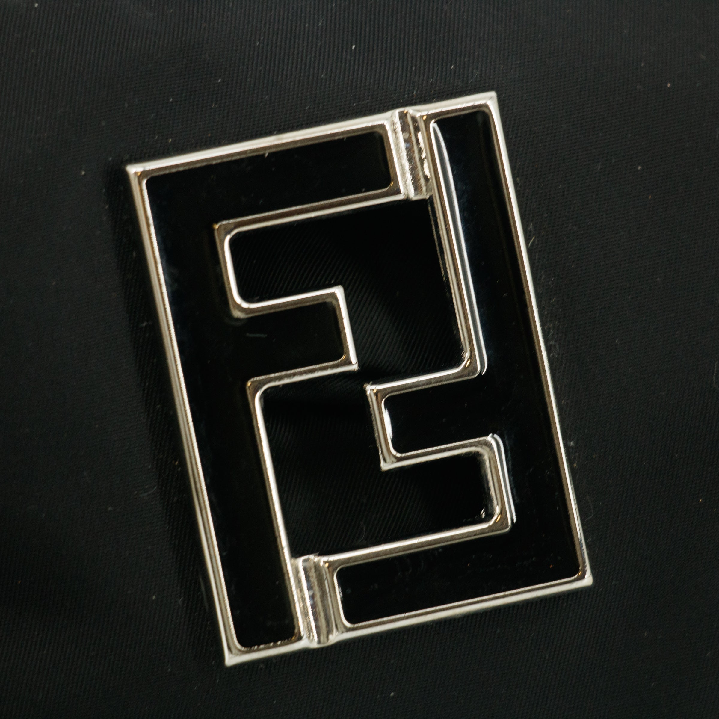 Fendi Black Nylon Vanity Pouch #8500