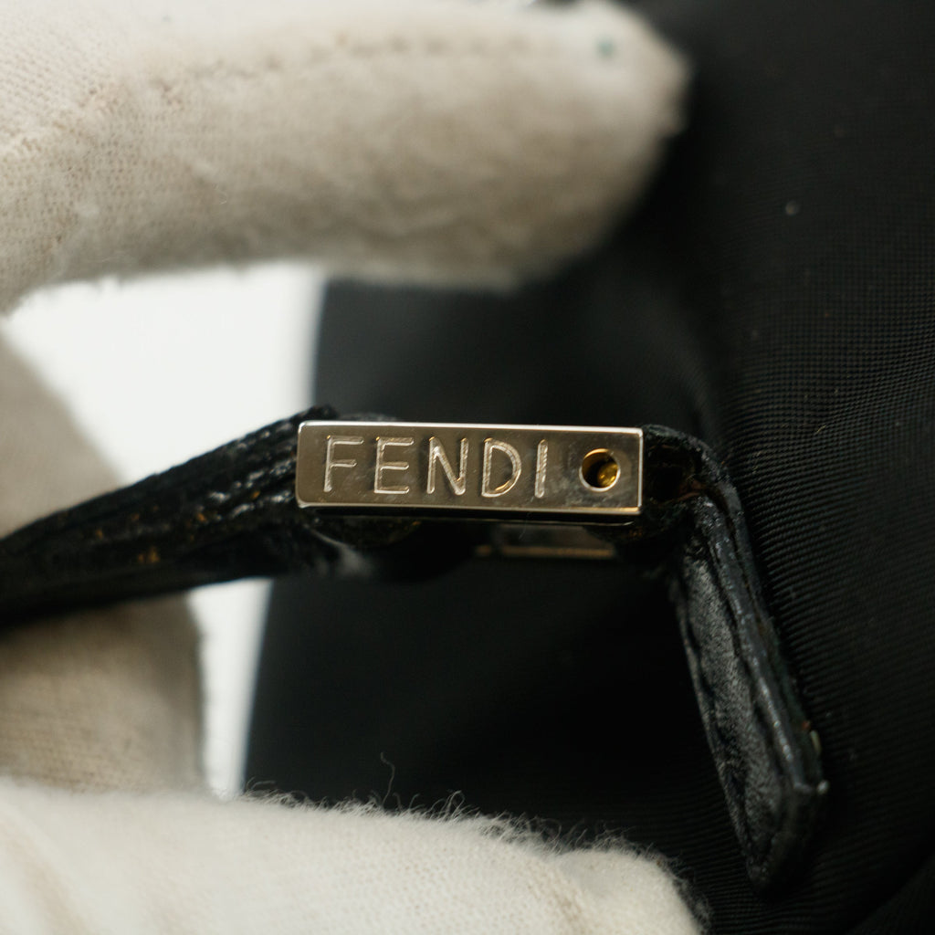 Fendi Black Nylon Vanity Pouch #8500
