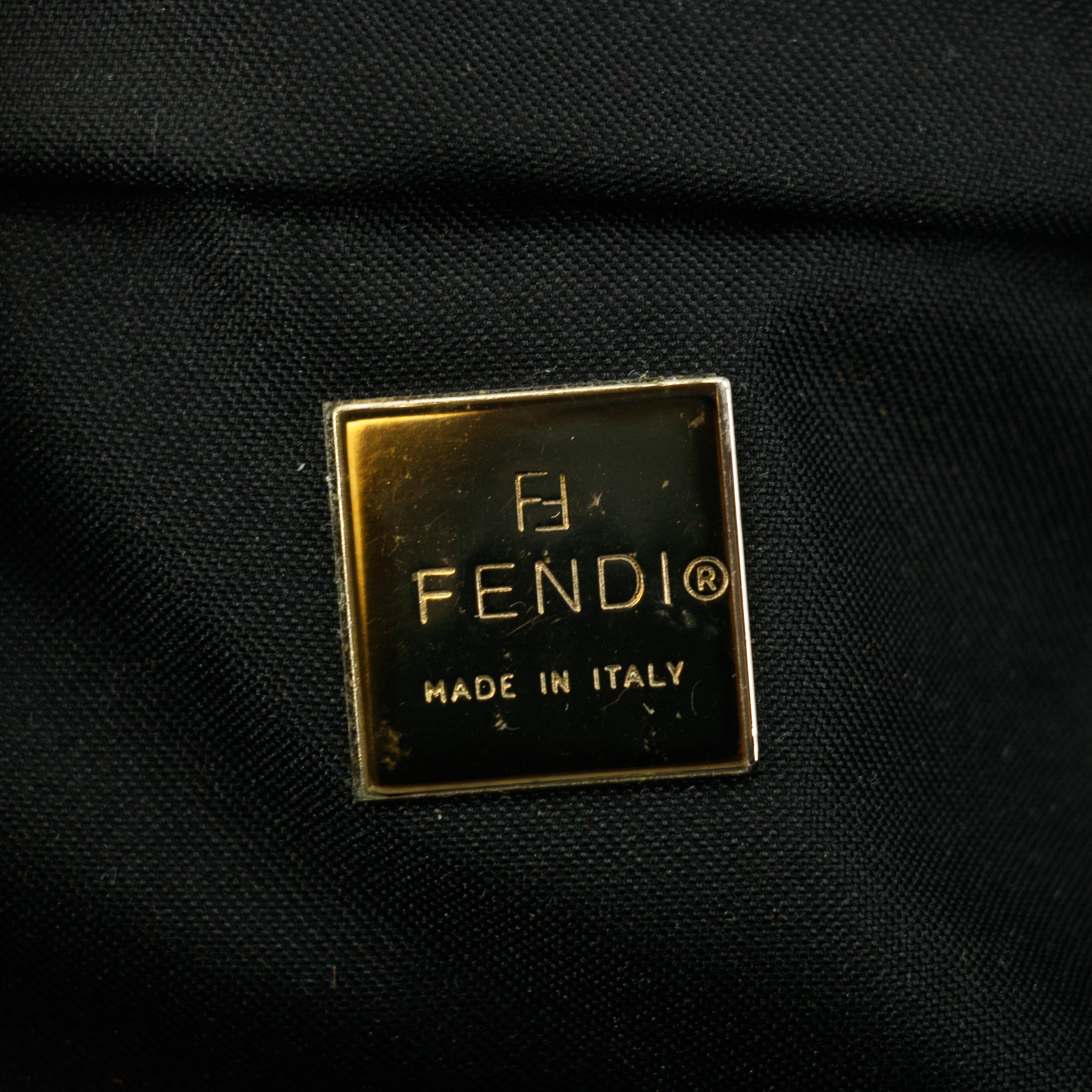 Fendi Black Nylon Vanity Pouch #8500