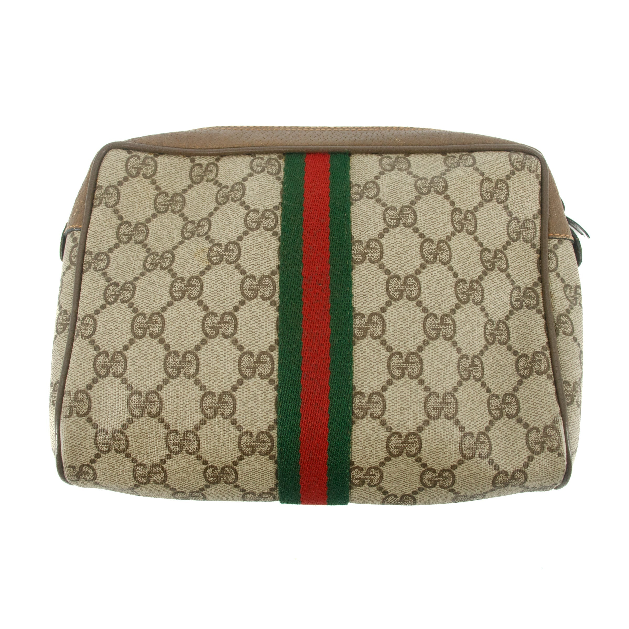 Gucci GG Canvas Brown Pouch #8898