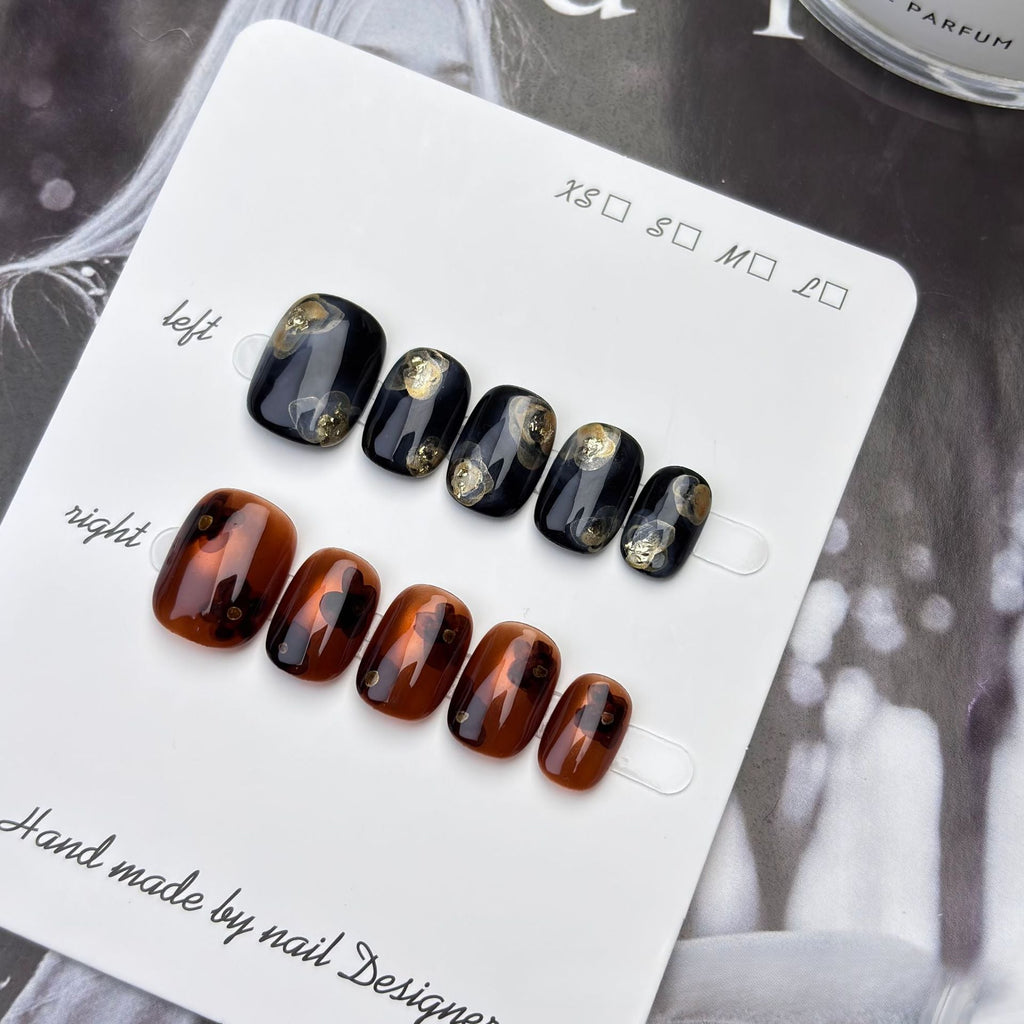 1002- Handmade press on nails fake nails removable