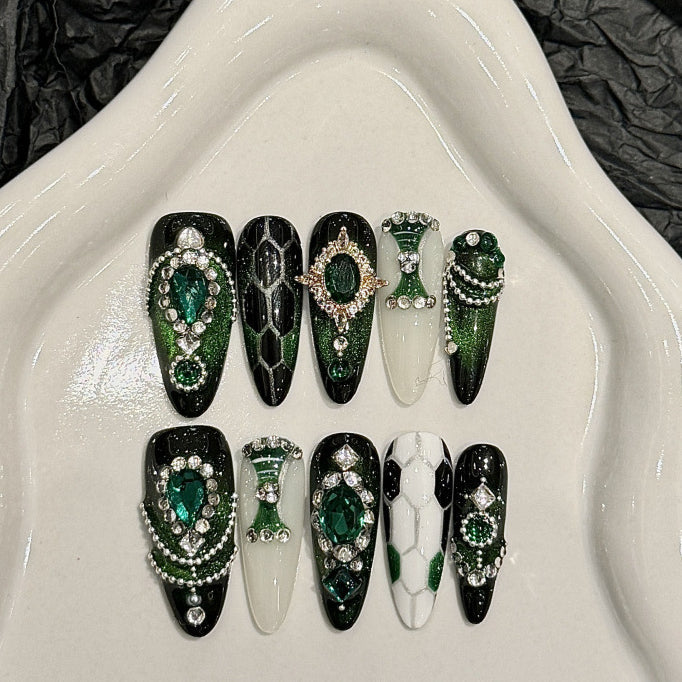 1023- Handmade press on nails fake nails removable