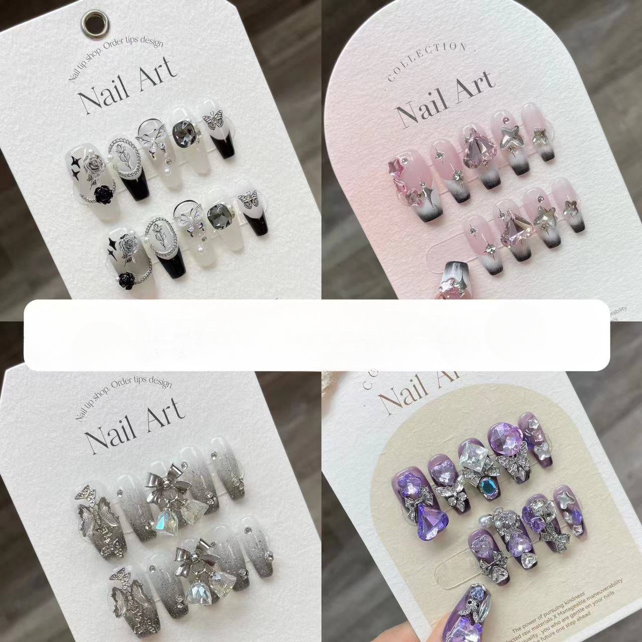 1024- Handmade press on nails fake nails removable