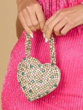 Beaded Mini Heart Bag