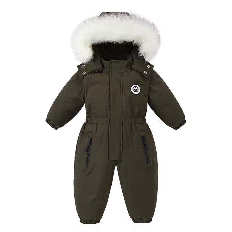 Boys and Girls One Piece Snowsuits Overalls Ski Suits Winter Waterproof Coats Jumpsuits for Baby Toddler 2T-5T…