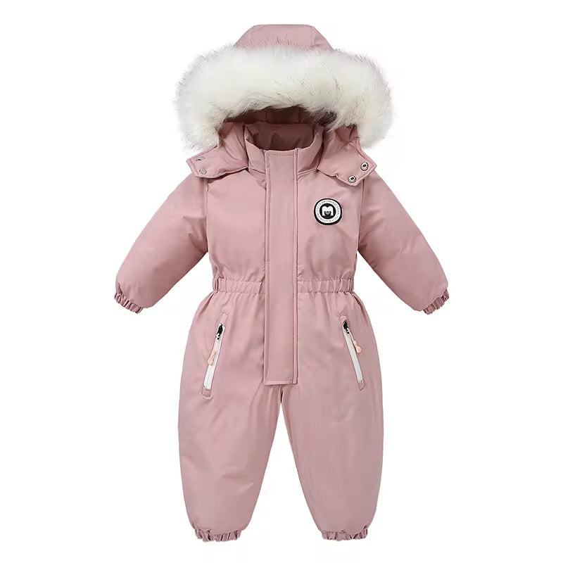 Boys and Girls One Piece Snowsuits Overalls Ski Suits Winter Waterproof Coats Jumpsuits for Baby Toddler 2T-5T…