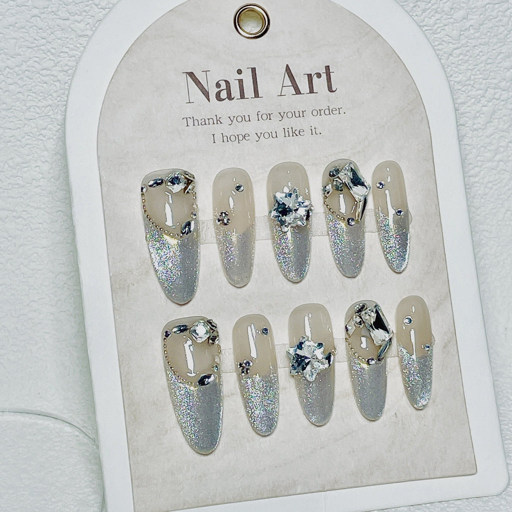 0957- Handmade press on nails fake nails removable