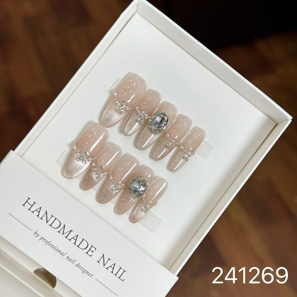 1029- Handmade press on nails fake nails removable