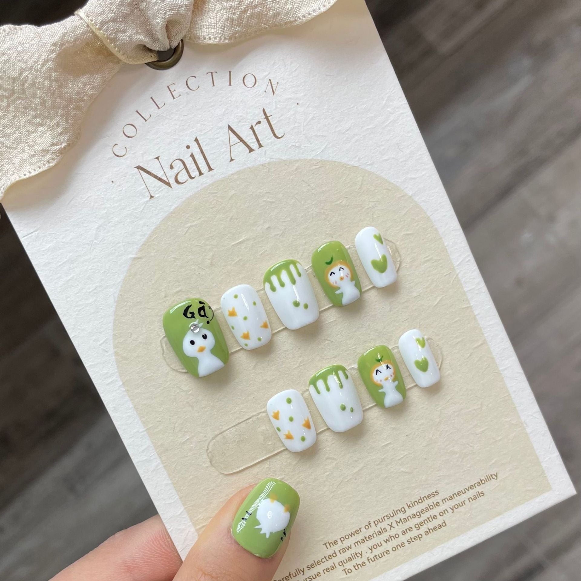 1022- Handmade press on nails fake nails removable