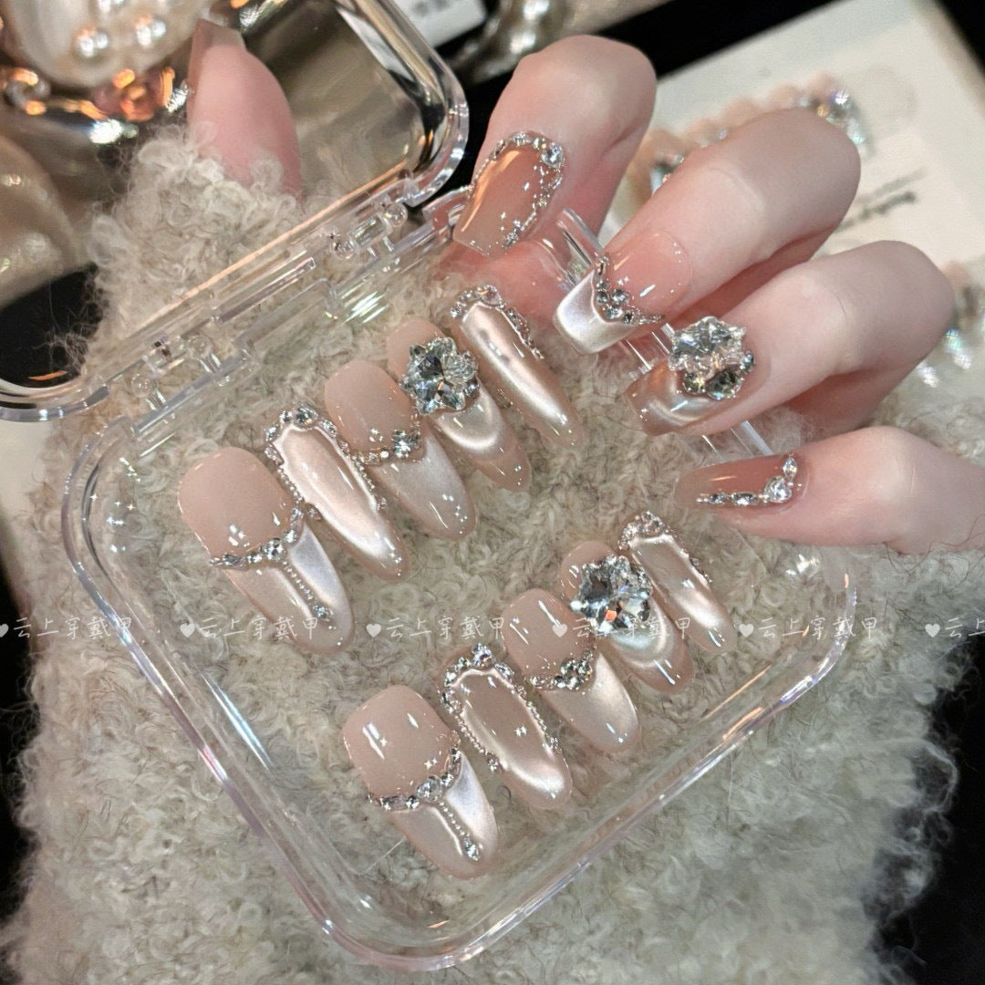 1013- Handmade press on nails fake nails removable