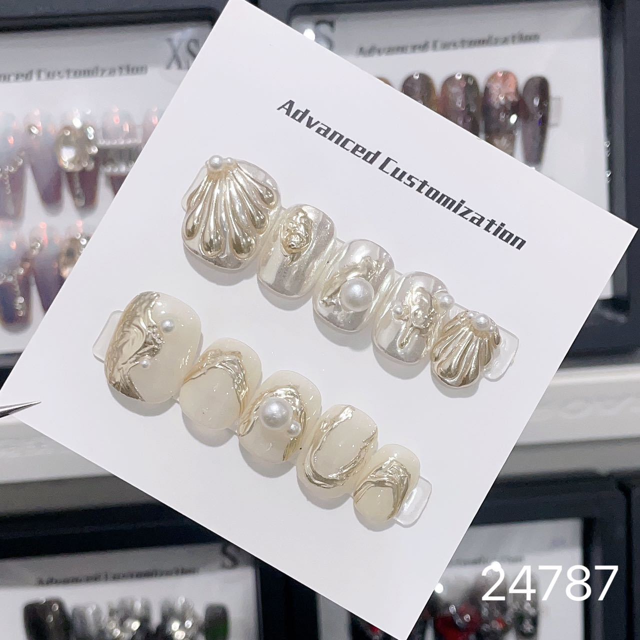 0967- Handmade press on nails fake nails removable