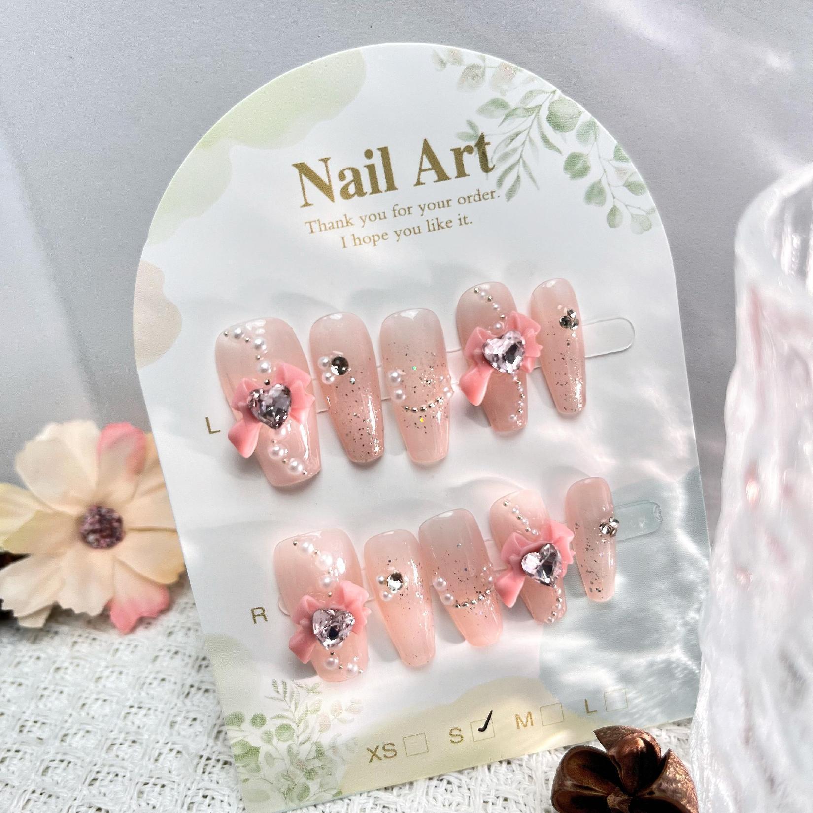 0954- Handmade press on nails fake nails removable