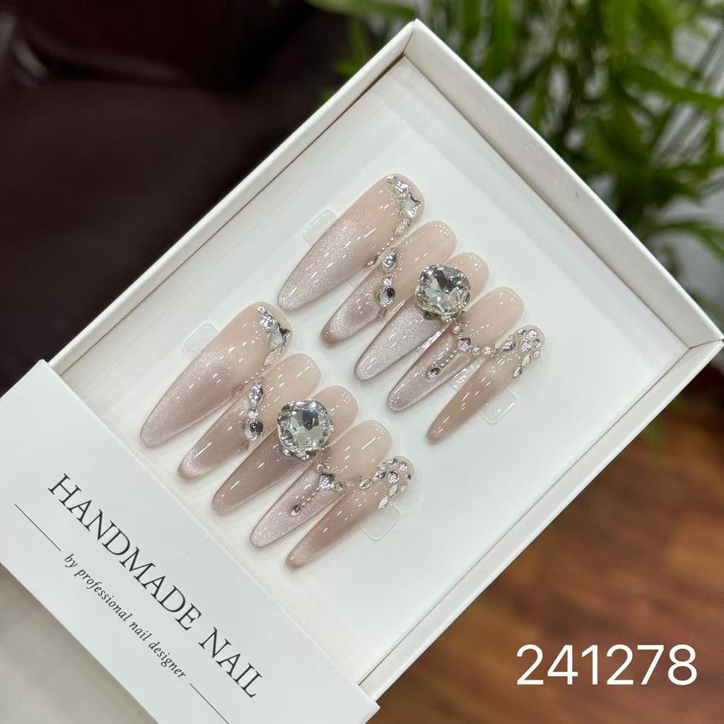 1030- Handmade press on nails fake nails removable