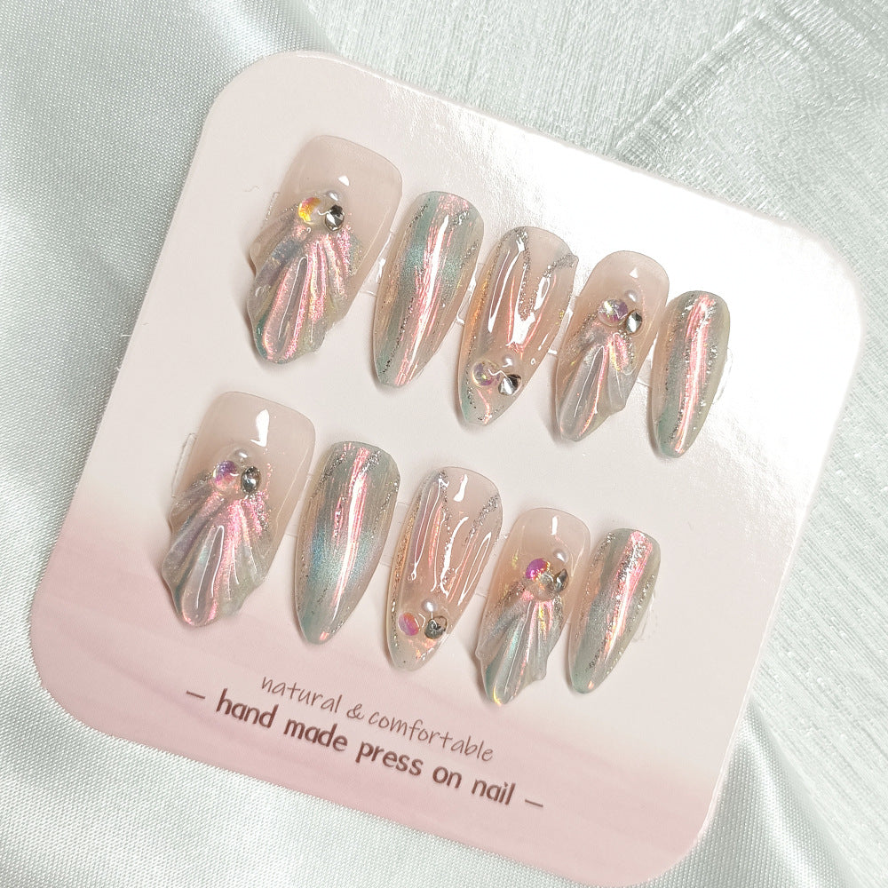 1010- Handmade press on nails fake nails removable