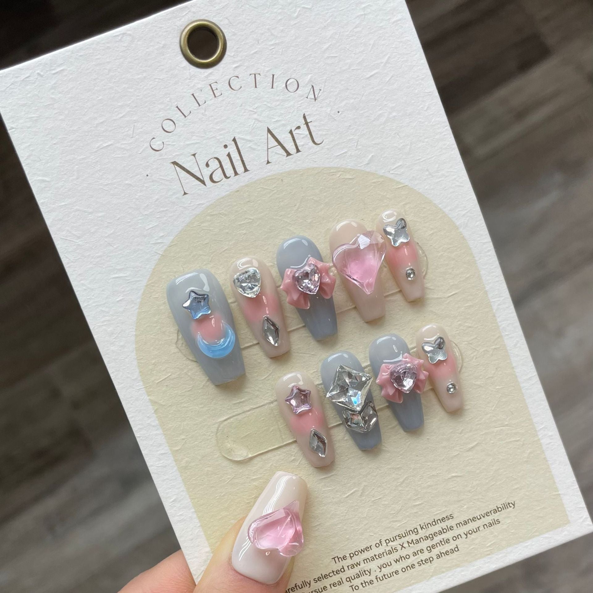 1024- Handmade press on nails fake nails removable