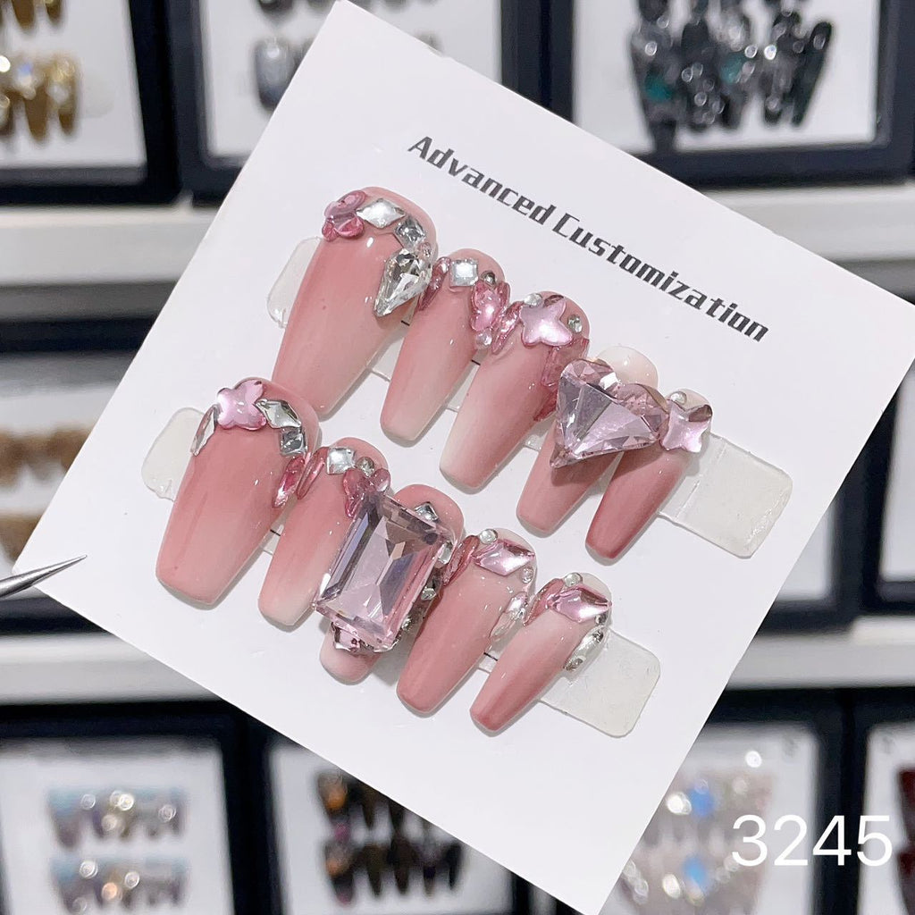 0962- Handmade press on nails fake nails removable