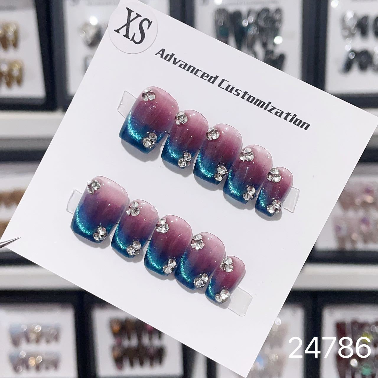 0967- Handmade press on nails fake nails removable