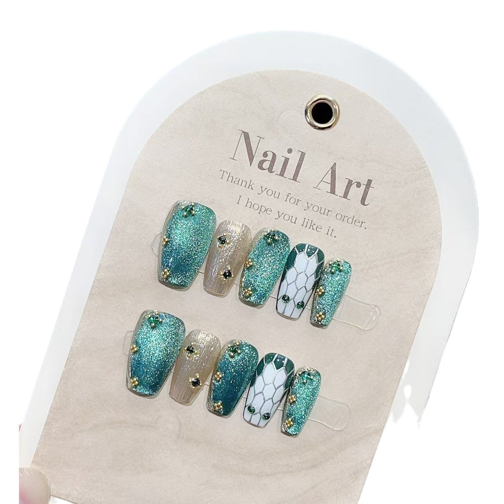 0951- Handmade press on nails fake nails removable