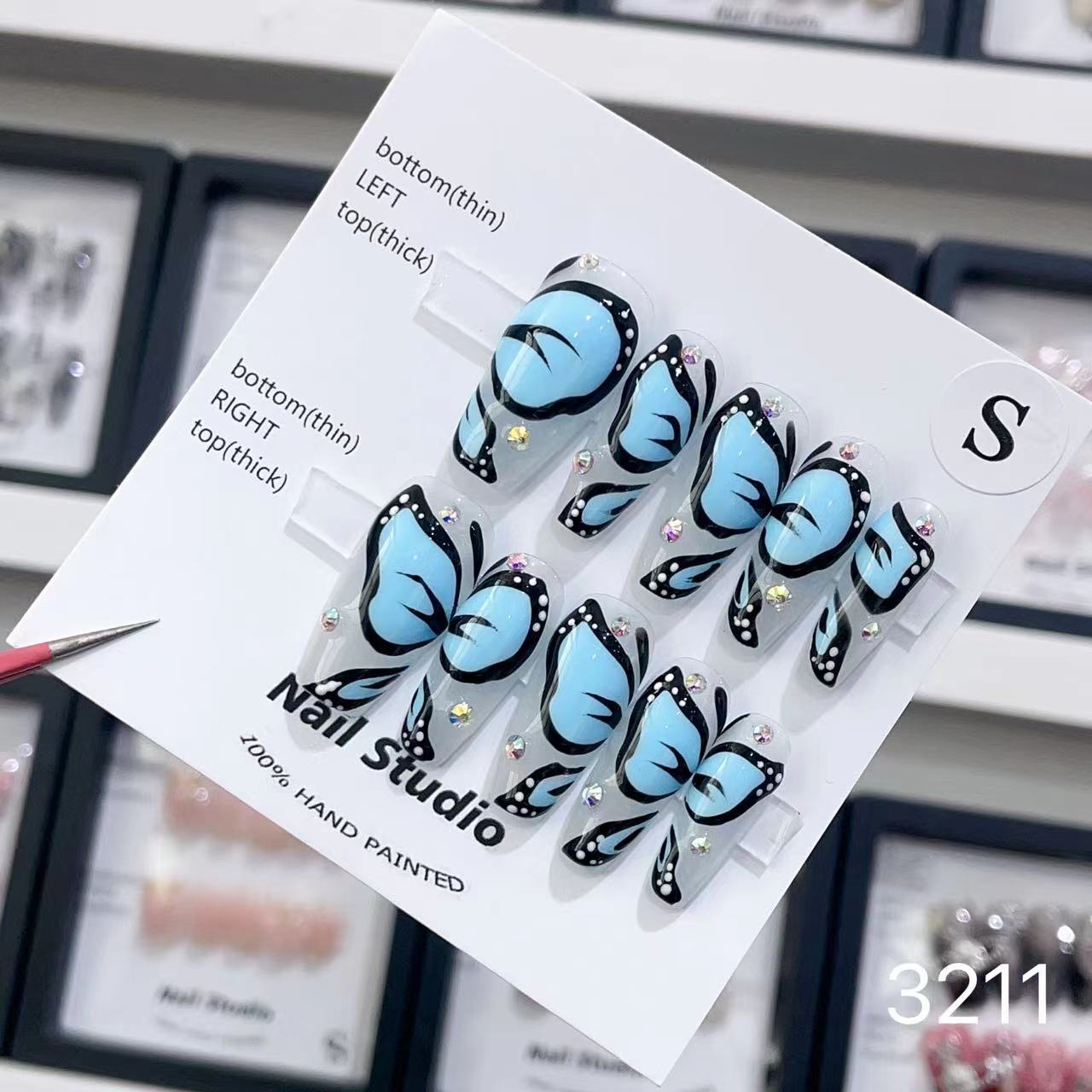 0962- Handmade press on nails fake nails removable