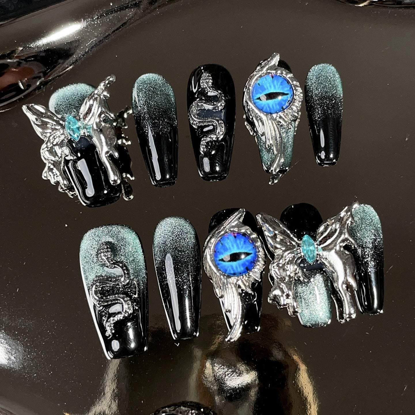 0930- Handmade press on nails fake nails removable