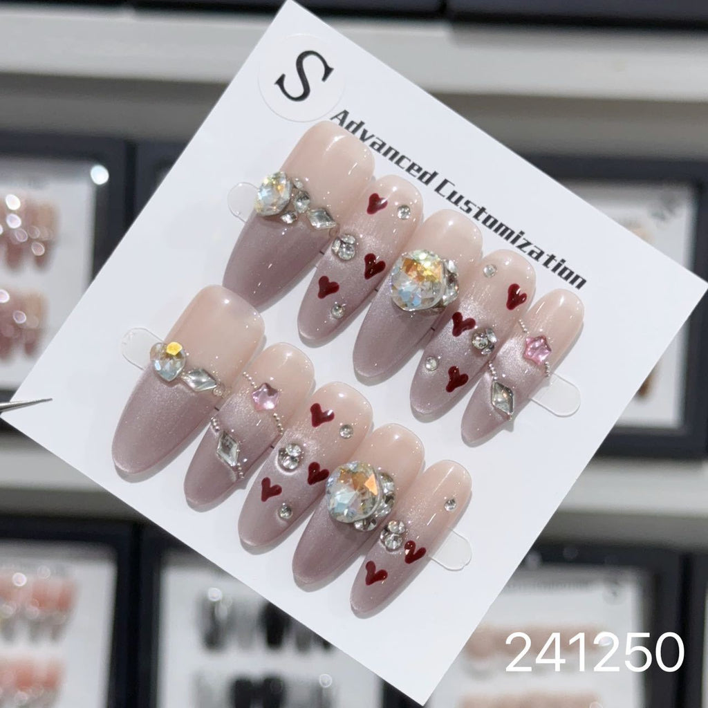 1029- Handmade press on nails fake nails removable