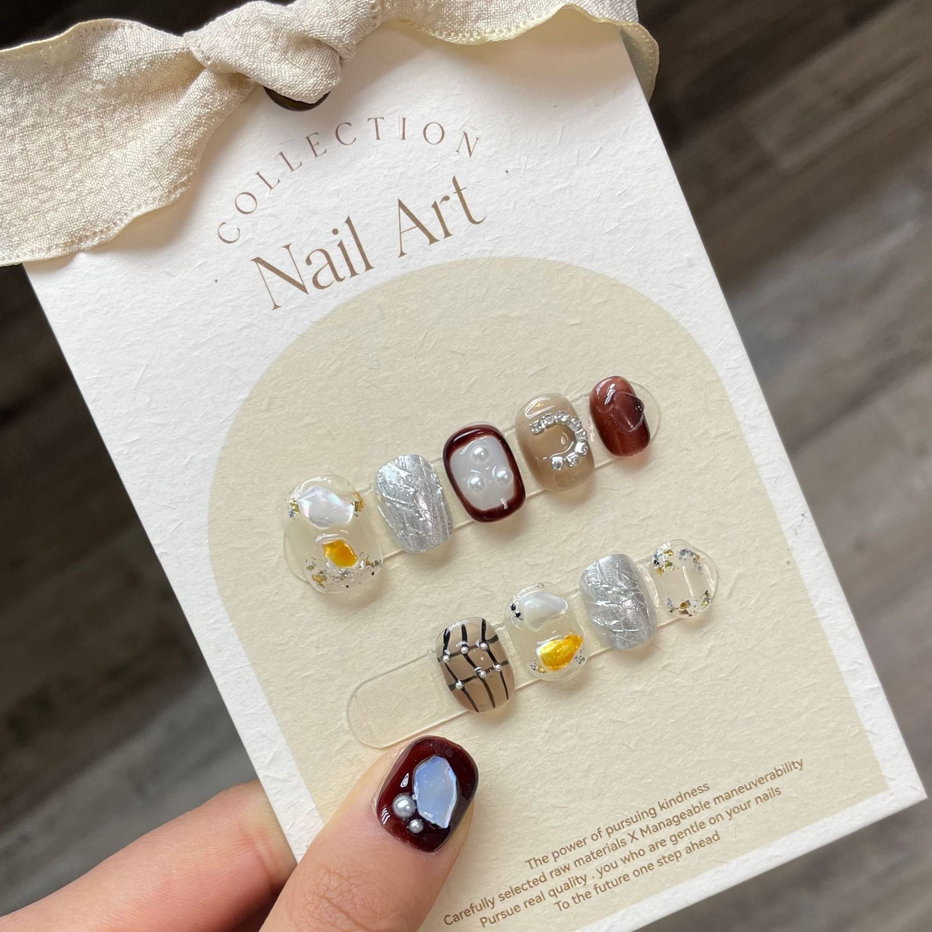 0938- Handmade press on nails fake nails removable