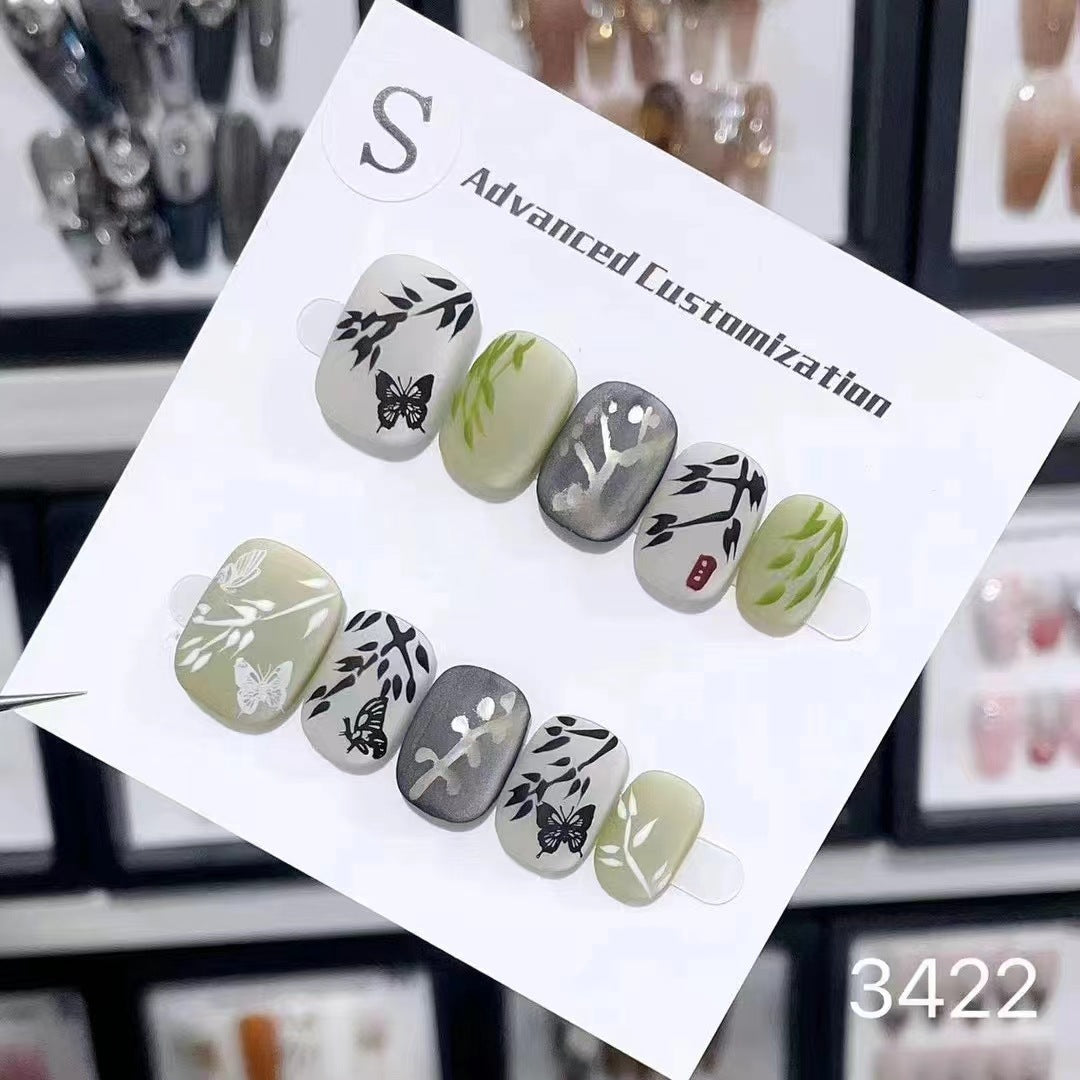 0962- Handmade press on nails fake nails removable