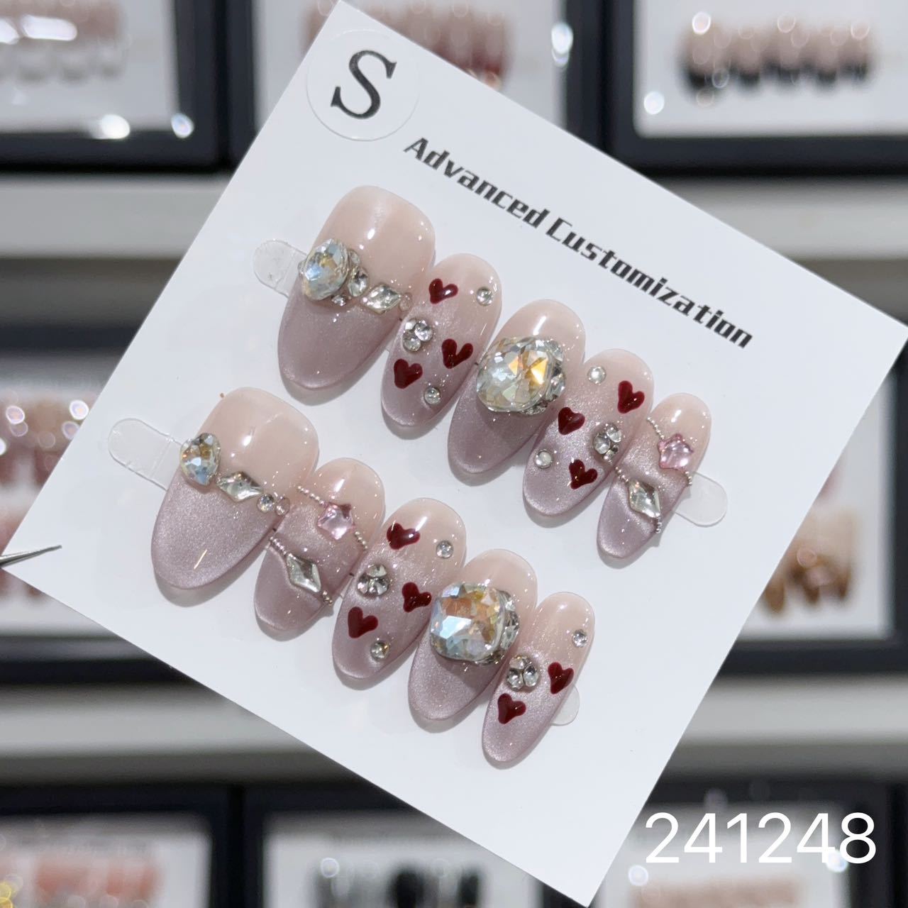 1030- Handmade press on nails fake nails removable