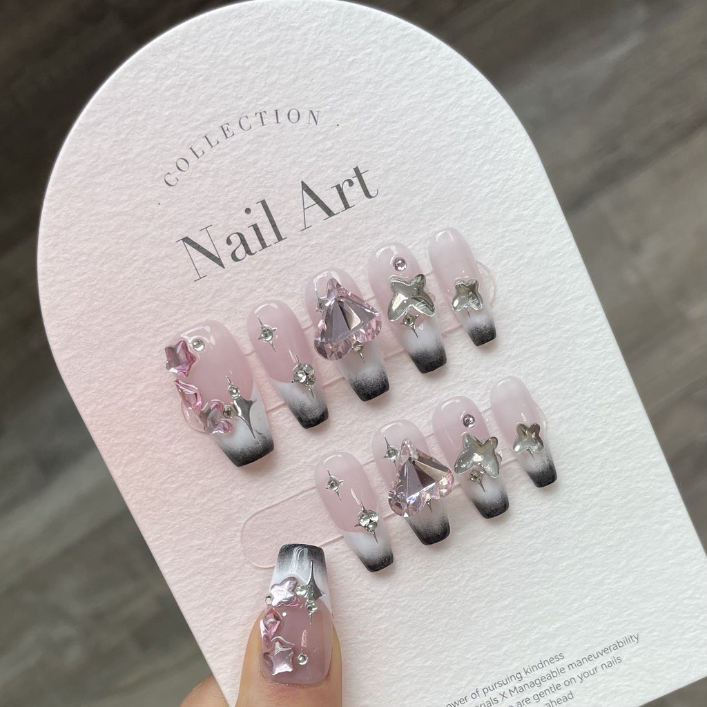 1022- Handmade press on nails fake nails removable