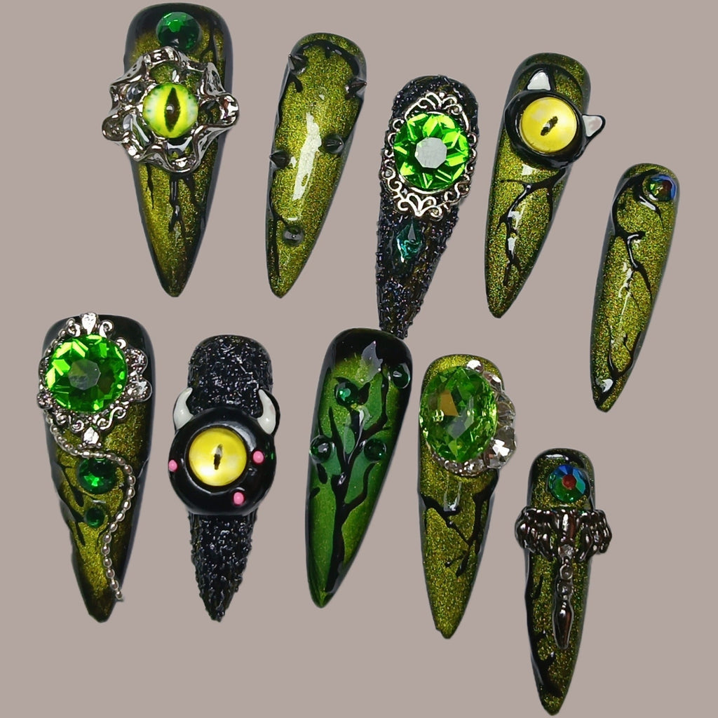 0972- Handmade press on nails fake nails removable