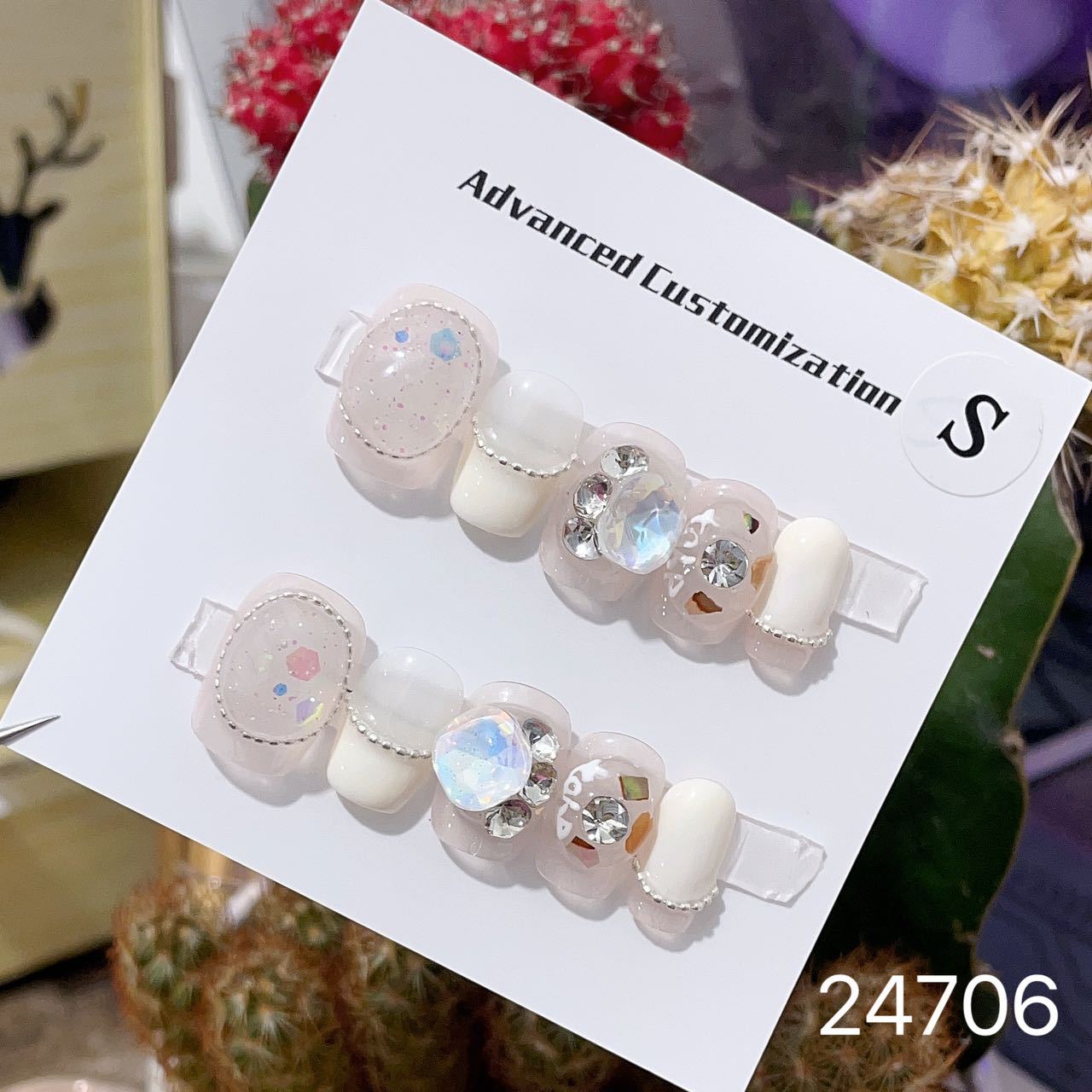 0967- Handmade press on nails fake nails removable