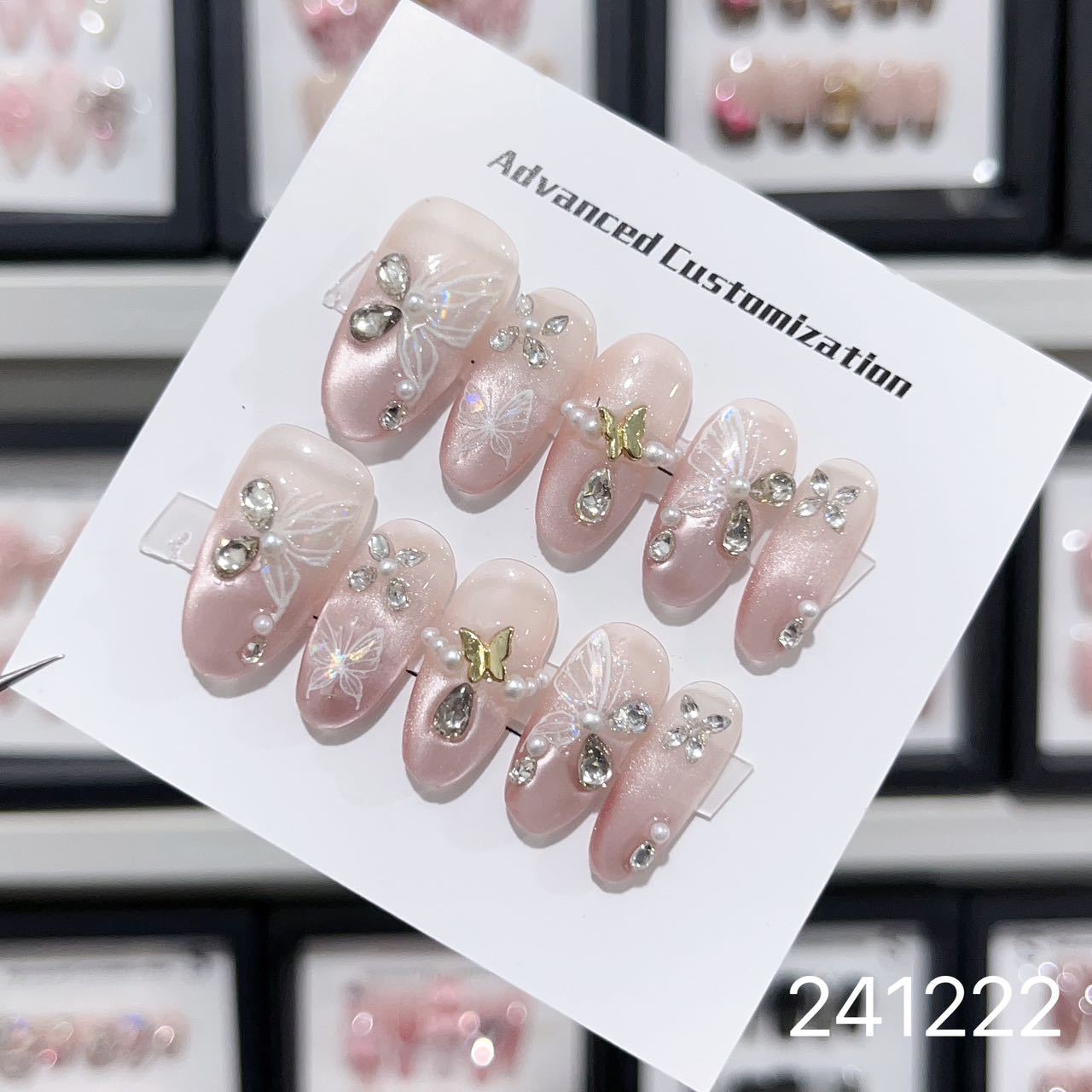 1029- Handmade press on nails fake nails removable