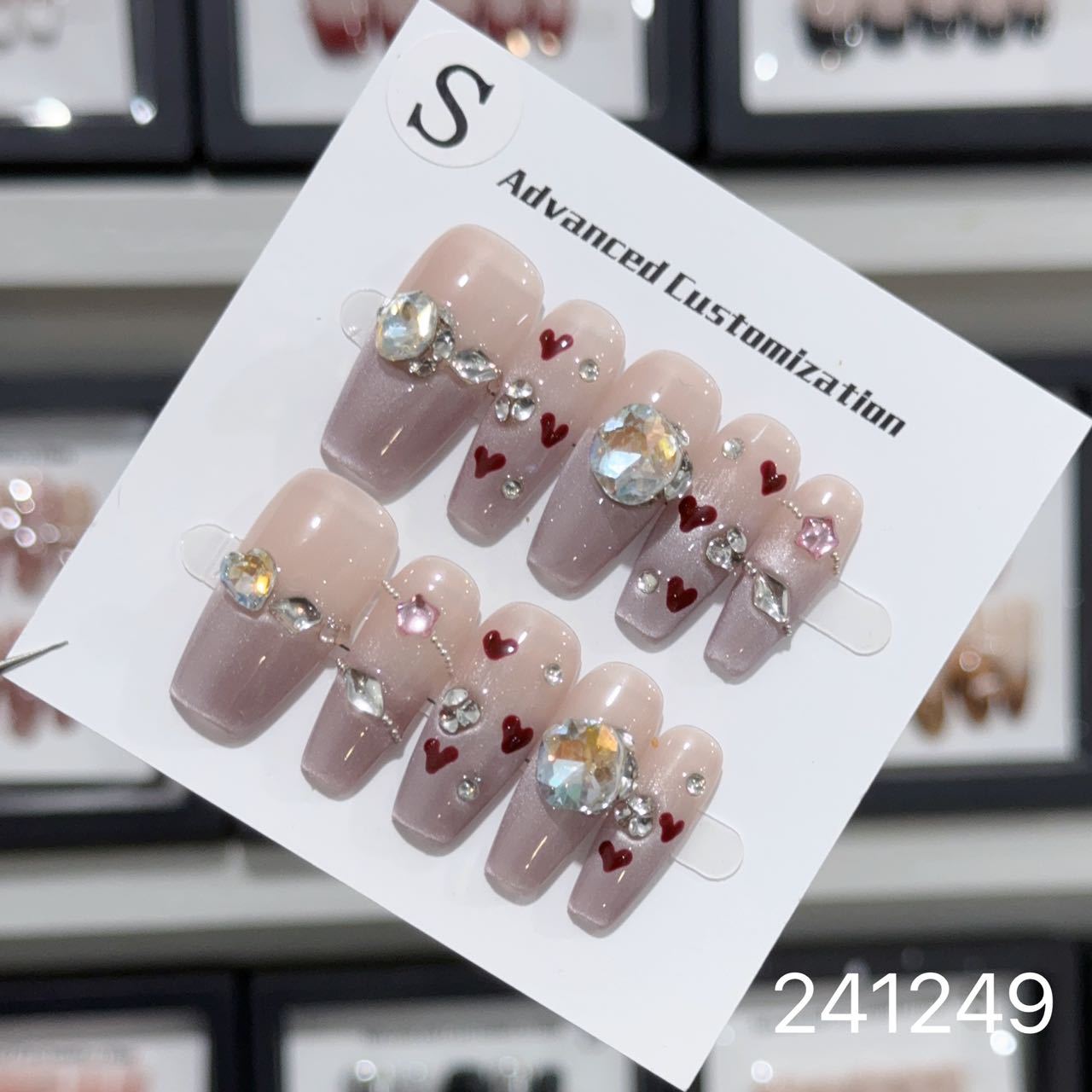 1029- Handmade press on nails fake nails removable